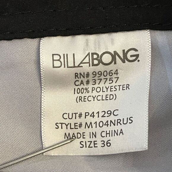 Billabong Mens Recycler Hydrostretch Boardshorts Checkered Purple Black Size 36 - Picture 4 of 8